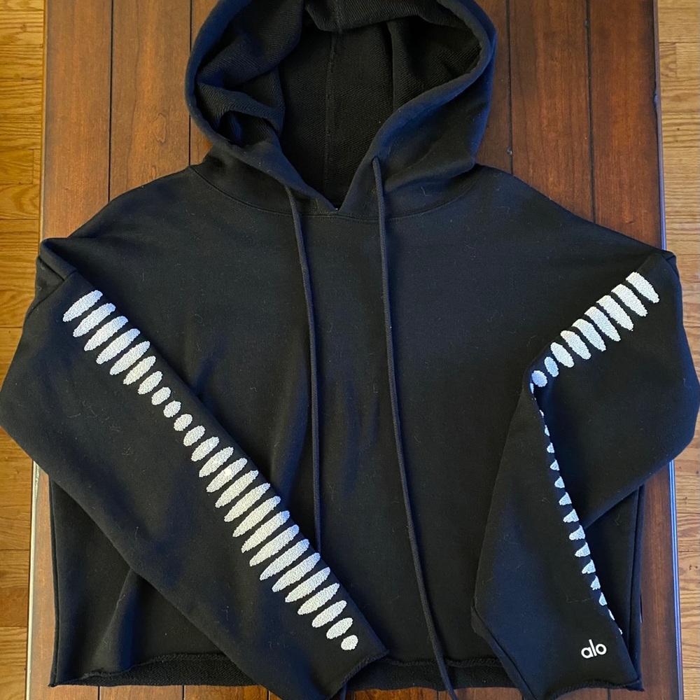 Alo Yoga Boxy Crop Hoodie